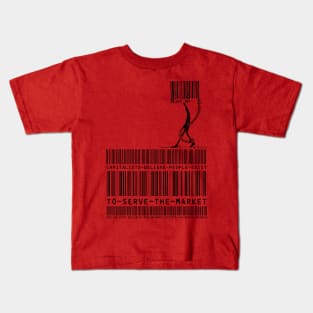 Capitalism Versus Socialism Barcode Kids T-Shirt